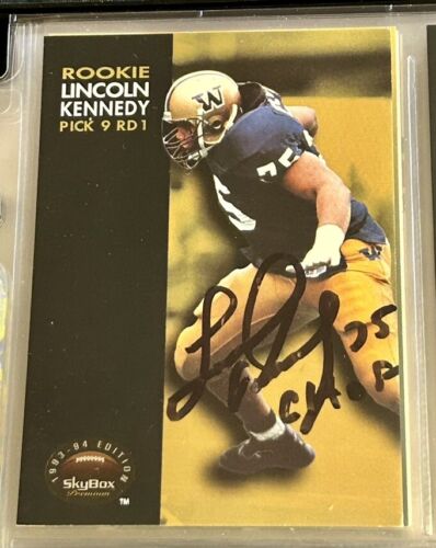 Lincoln Kennedy 1993 Skybox Rookie Signature Signed Autograph AUTO RC TTM - 第 1/2 張圖片
