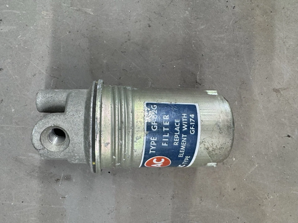 Nuevo de Lote Antiguo Chevy Corvette 1987 Filtro de Combustible Carcasa En Línea Gas 5.7L V8 AC Delco GF62 Foto 3 de 4