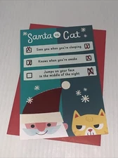 Hallmark From The Cat Christmas Card: Jump On Your Face From Your Santa Claws