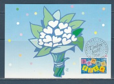 carte  1er jour   timbre festif   bonne fête  36 St Valentin    1997