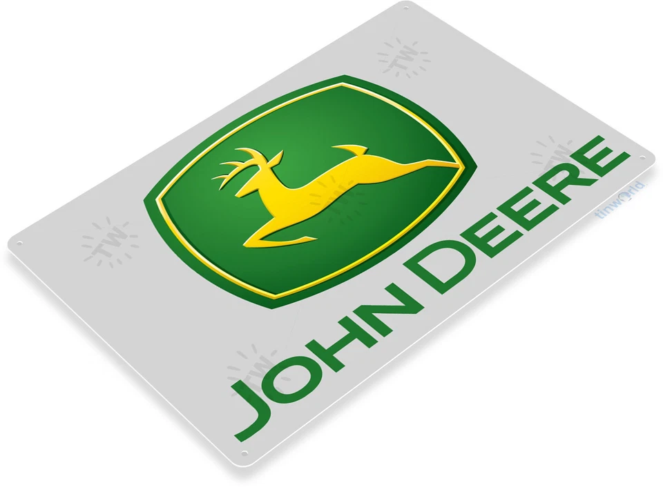 TIN SIGN John Deere Tractor Auto Shop Farm Tools Equipment Store Garage B088 - Image 2 of 3