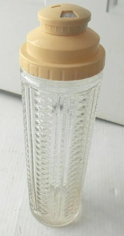 Vintage Medco Dial a Drink Skyscraper Glass Cocktail Shaker 