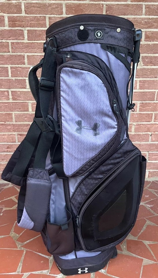 Under Armour Armada Stand Golf Bag 14 Way Divider Black & Gray FLAWS