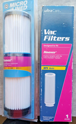 (2) Hoover HEPA Filters for Bagless Uprights with Twin Chamber System