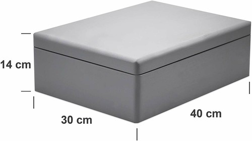 Creative Deco Caja de Madera con Tapa Caja de Almacenamiento | 40x30x14 cm | 10 Colores - Imagen 24 de 70