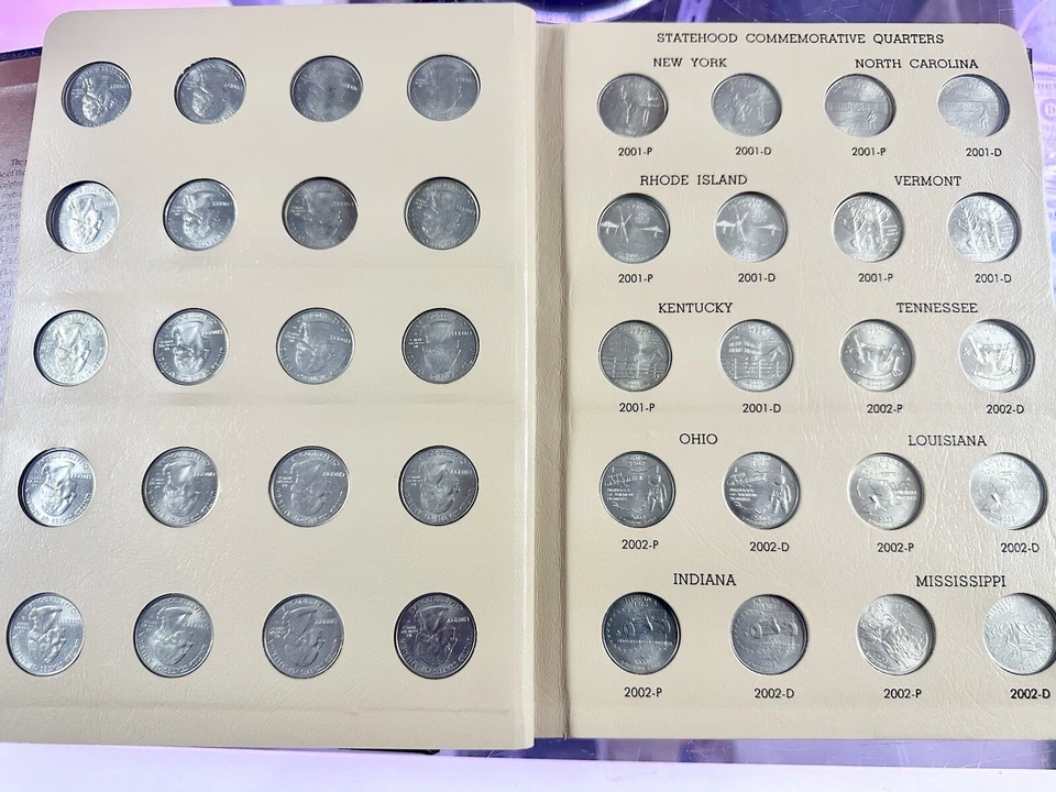 State Quarters Set Complete Uncirculated P And D In New Dansco Album  - Image 2 of 4