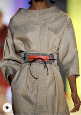 CAROLINA HERRERA Basketweave Asymmetric Jacket Blazer Size 2 Oversized