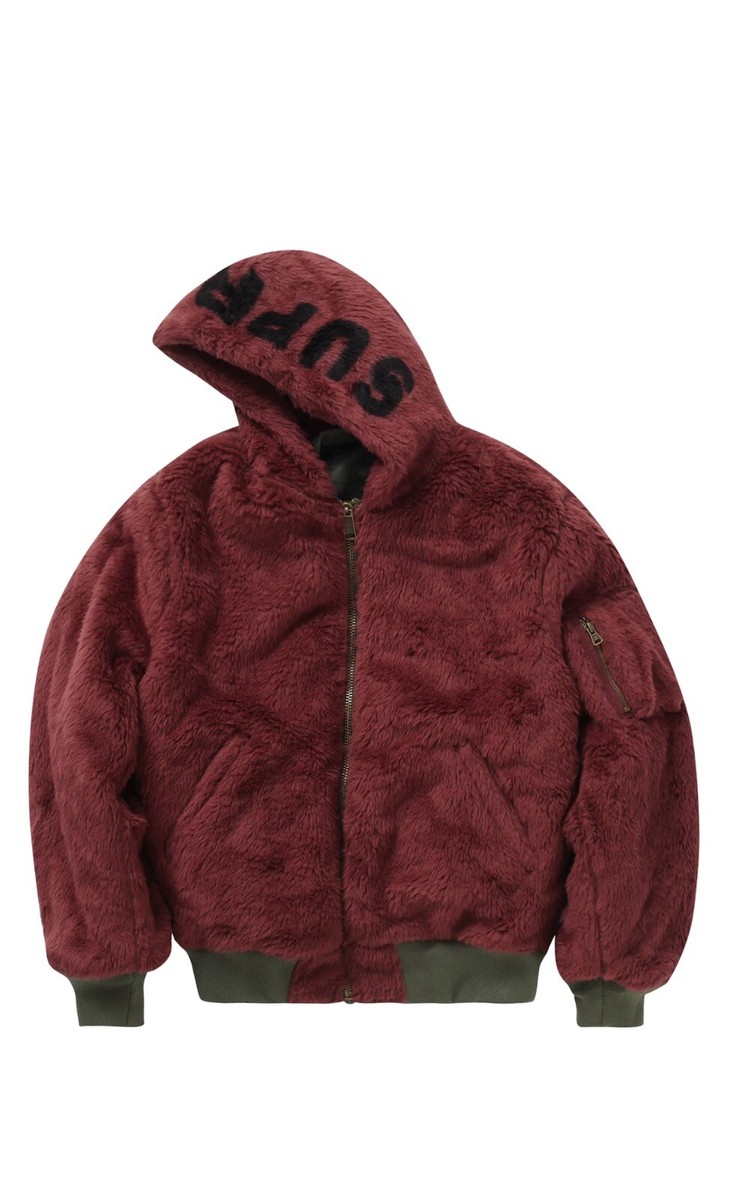 SUPREME 22AW Faux Fur Reversible MA-1 Jacket Olive Large New SUPREME 22AW Faux Fur Reversible MA-1 Jacket Olive Large New