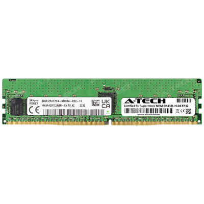 32GB DDR4 PC4-25600 RDIMM Supermicro MEM-DR432L-HL04-ER32 Equivalent Memory RAM