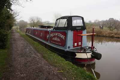 Photo 6x4 Canal boat Dream Time, Macclesfield Canal Marple  c2022