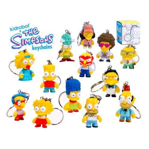 シンプソンズ キッドロボット コラボ キーチェーン KIDROBOT SIMPSONS KEYCHAIN VINYL FIGURE BOX DISPLAY 20 PCS