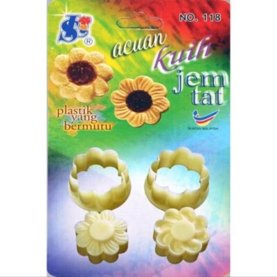 1pc Pineapple Tart Jam Marmalade Cookies Cutter Thumbprint Mold Biscuits - 118