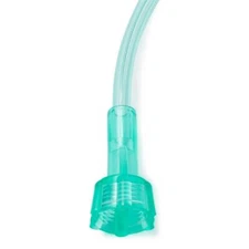 Green Crush-Resistant Oxygen Tubing, 7', Standard Connector, Each