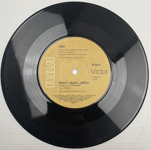 Abba Money Money Money / Crazy World Vinyl Record 7” 45 RPM 102835 RCA 1976 OG - Picture 15 of 24