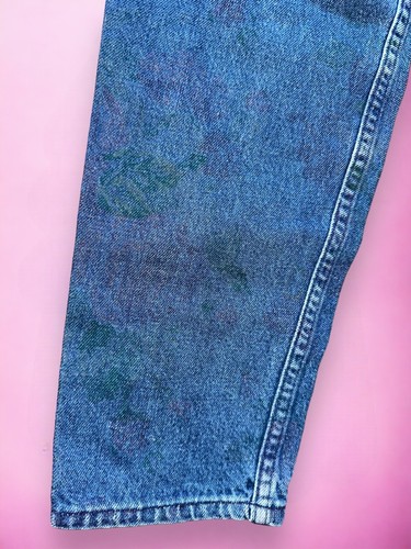 Vintage 80’s 90’s Smacs High Waisted Denim Cotton Blend Jeans Kids Girls Sz 8 - Picture 7 of 9