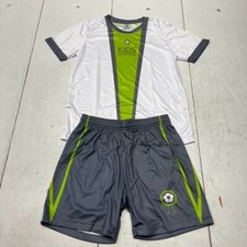 Kids United Green  Gray 2 Piece Athletic Outfit Boys Size X-Small NEW