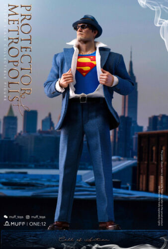 Muff Toys 1/12 Superman Metropolis Reporter Clark Figur Statue Modell Sammeln - Bild 8 von 24