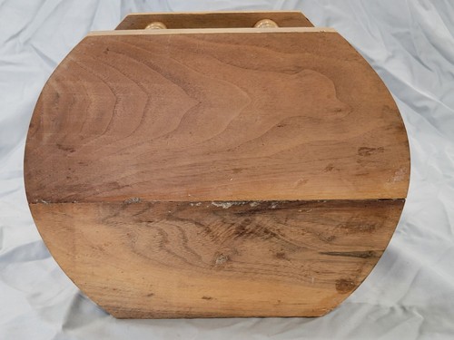 Vintage Dun-Rite Rubinrot Glas Humidor & Holz 10 Pfeifen Ständer Halter Pferdekopf Deckel - Bild 12 von 12