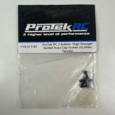ProTek RC PTK-H-1107 2.6x8mm High Strength Socket Head Cap Screws (5) NEW