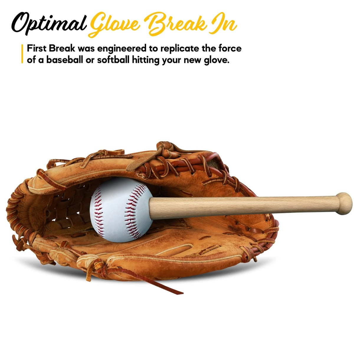 How To Use A Glove Mallet Baseball Bat Long Handle Softball Glove - View #8