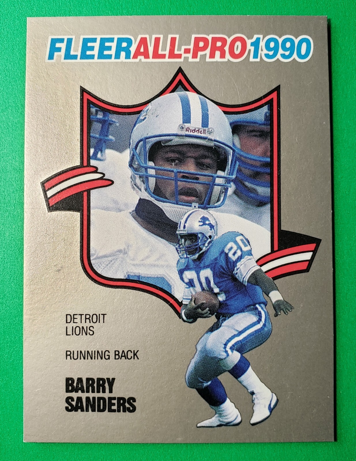 Barry Sanders 1990 Fleer AllPro Insert 4 Detroit Lions Oklahoma State