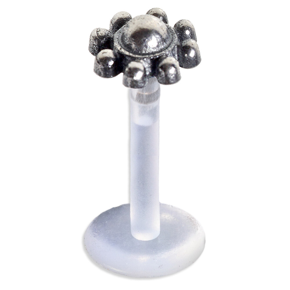 Piercing Madonna Stud Bioflex Push-Fit Carr&eacute; Vert