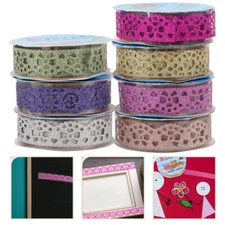 7 Rolls DIY Masking Tape Lace Adhesive Tape Sticker Sheets Kids Photo Tapes