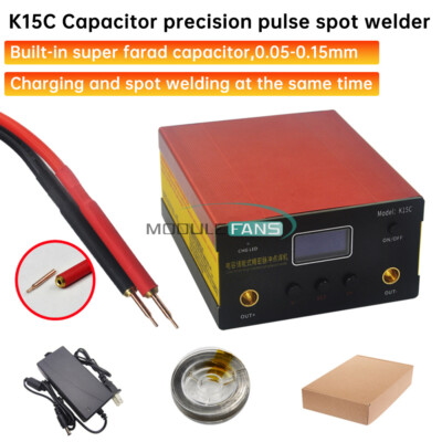 K15C 1-30ms Pulse 18650 Li-ion Battery Control Board Farad Capacitor Spot Welder
