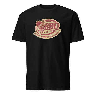 Funny BBQ T-Shirt | The Most Effective Way To Burn Fat | Witty Grilling Shirt