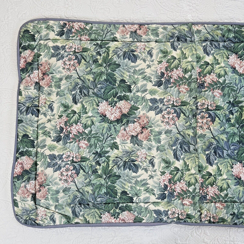 Laura Ashley King Pillow Sham Ashbourne Hydrangea Green Floral Vintage Retro USA - Picture 7 of 20