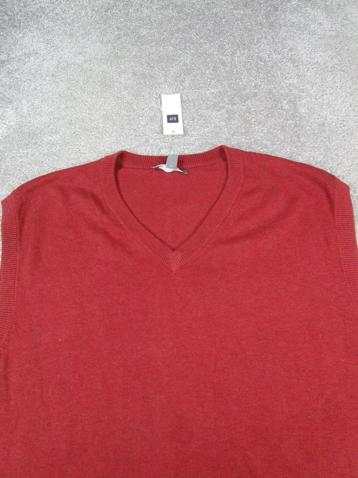 Gap Vest Womens Xl Red Cotton Knit Sweater New - Image 2 of 4