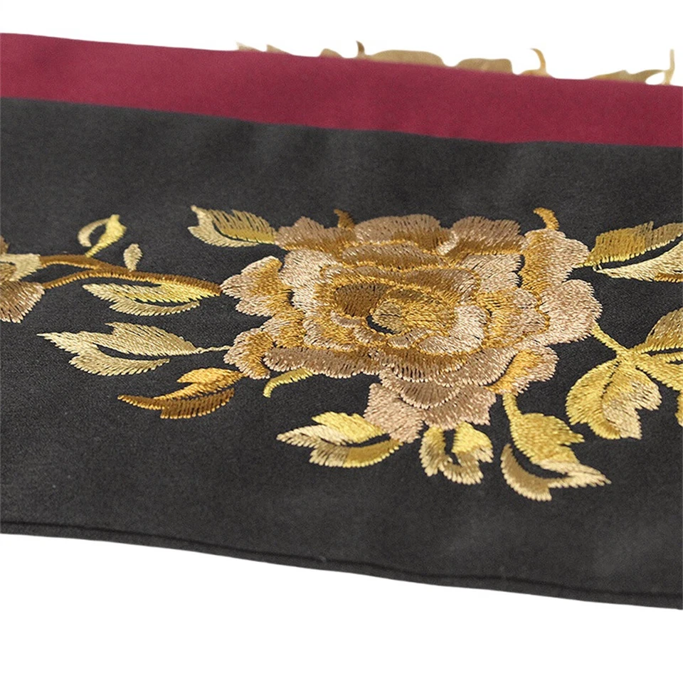 Женщин ретро вышивка узел широкая талия ремень платье цветочный корсет пояс декор - Изображение 4 из 4