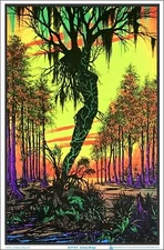 Swamp Mirage Blacklight Poster 23 x 35