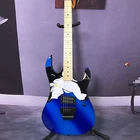 Factory customization electric guitar BC Rich bule beautiful woman
