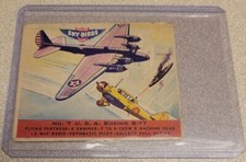 1941 GOUDEY SKY-BIRDS R137 USA BOEING B-17 BOMBER CHEWING GUM TRADING CARD #7