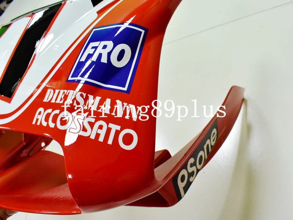 Red White Black ABS Injection Fairing Kit Fit for 1996-2002 Ducati 748 996 — 第 3/4 张图片