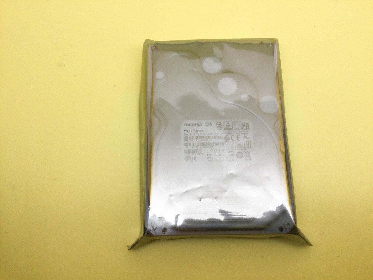 Toshiba 8TB 7.2K SAS 12Gb/s 3.5in 512e Internal HDD MG08SDA800E