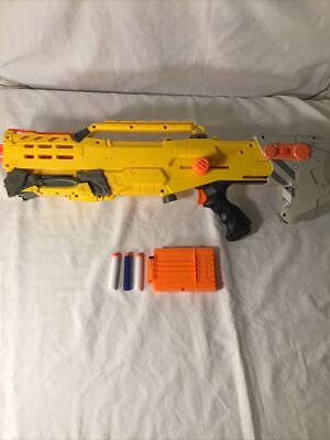 Longshot Nerf Gun CS6 N Strike Sniper Rifle Gun with Dart Yellow Version Hasbro