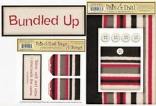 BUNDLED UP Winter 10 Die Cut Embellishments My Mind's Eye This & That Sets SALE