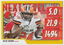 Nick Chubb 2020 Score Next Level Stats Gold #1 Browns