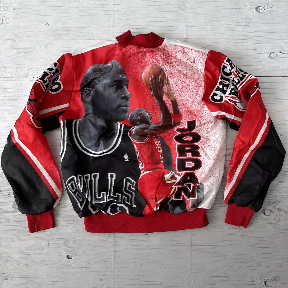 Vintage 90s NBA Chalk line Michael Jordan Chicago Bulls Jacket Size Medium