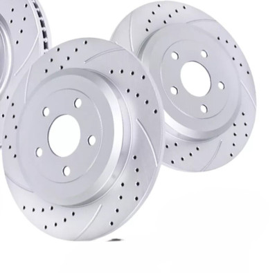 Rear Drilled Rotors  for Ford Flex Taurus Explorer MKS MKT