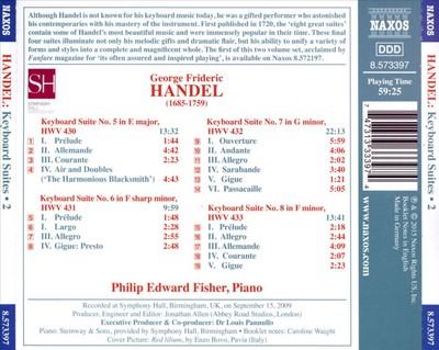 HANDEL: TASTATURSUITEN, VOL. 2 NEUE CDs
