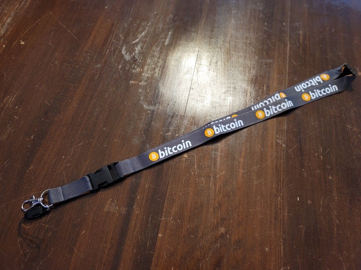 Bitcoin (BTC), Litecoin (LTC), or Ethereum (ETH) Cryptocurrency Lanyard  Keychain