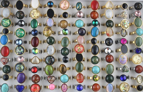 Wholesale Jewelry Lots 32pcs Women's Rings Assorted Stainless Steel Fashion Ring