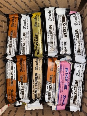 101 Barebells Protein Bars - Cookies & Caramel / Cream / Cashew / Birthday Cake
