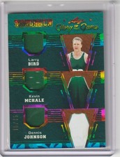 2025 Leaf Glory of the Game Triple Jersey /15 LARRY BIRD MCHALE JOHNSON 15/15