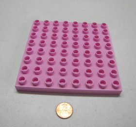 New LEGO Duplo PINK BASEPLATE 8X8 Set 4820 PRINCESS PALACE CASTLE Base Plate