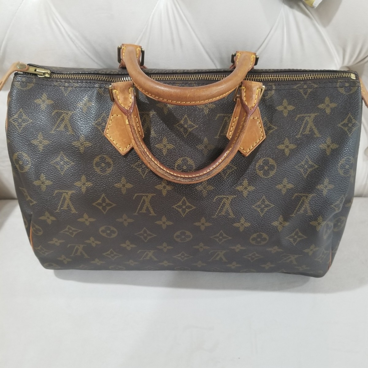 Louis Vuitton Speedy Duffle 35 Brown Canvas Monogram