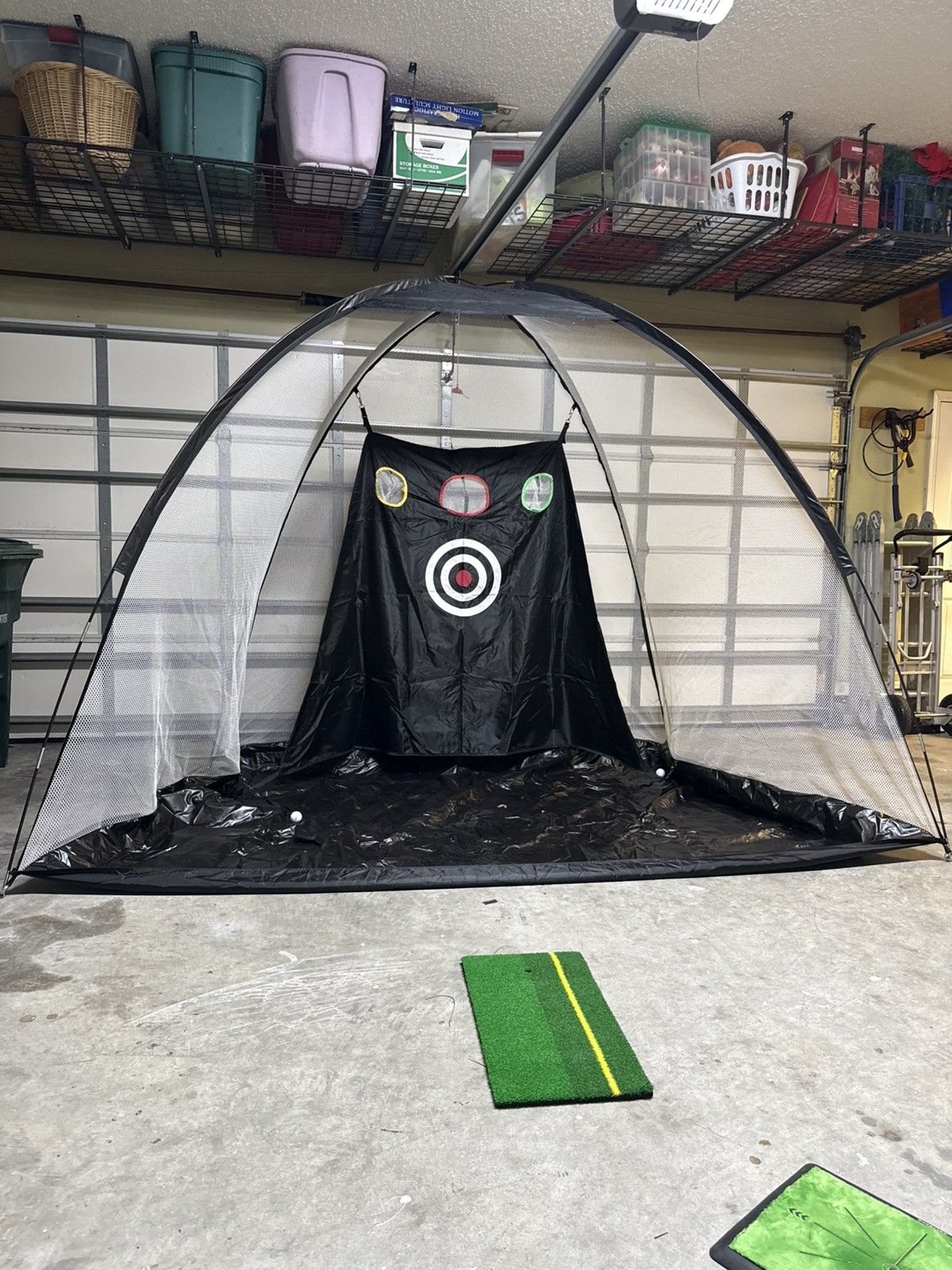 Golf Net 10x7ft Golf Practice Net and Mat for Backyard Home Training